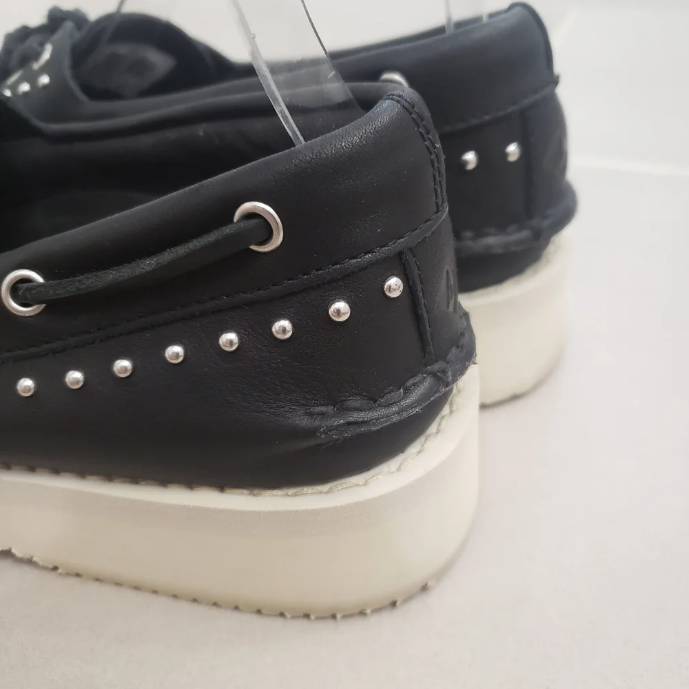 Sperry Rebecca Minkoff Black Studded Loafers Size 9 - Picture 8 of 11